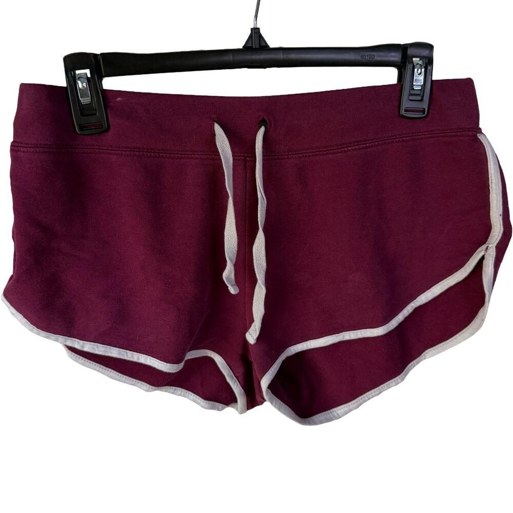 Ambiance-apparel Women's Red and White Shorts